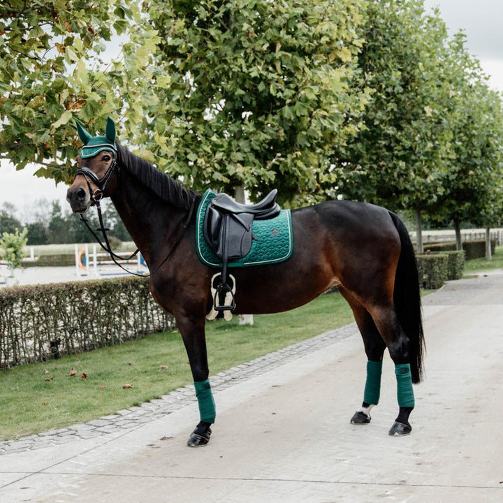 Saddle Pad velvet - Dark green