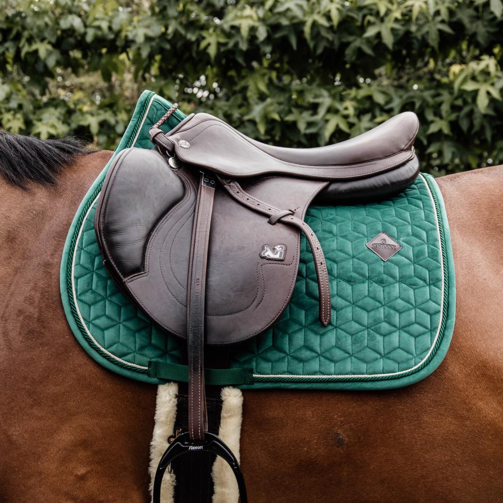 Saddle Pad velvet - Dark green