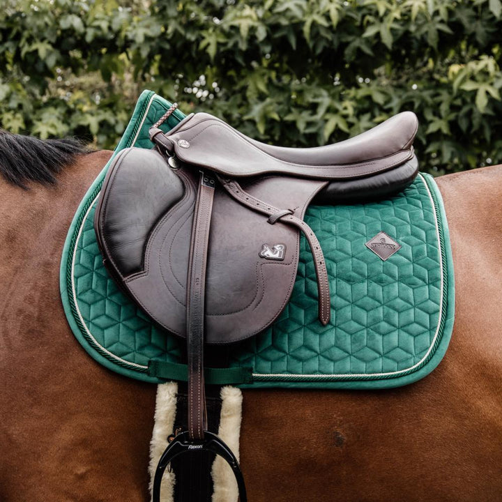 Saddle Pad velvet - Dark green