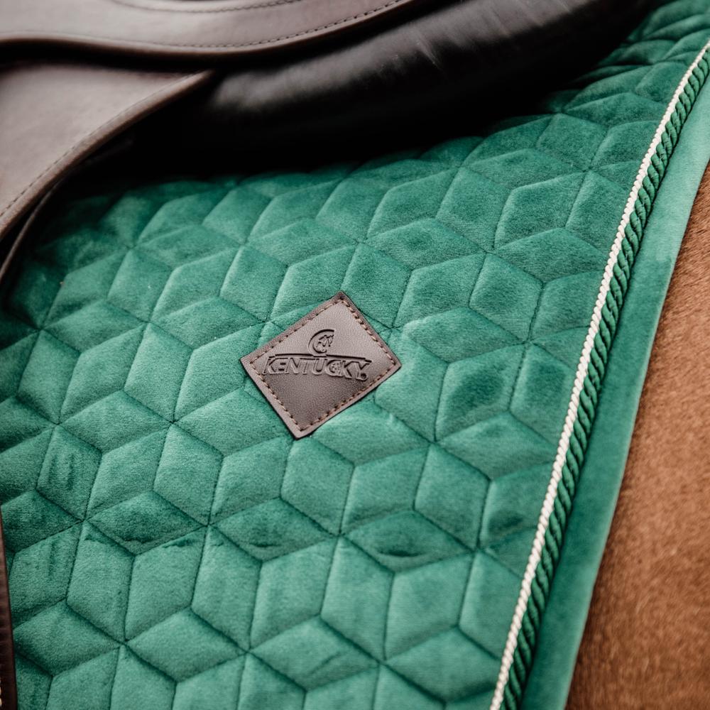 Saddle Pad velvet - Dark green