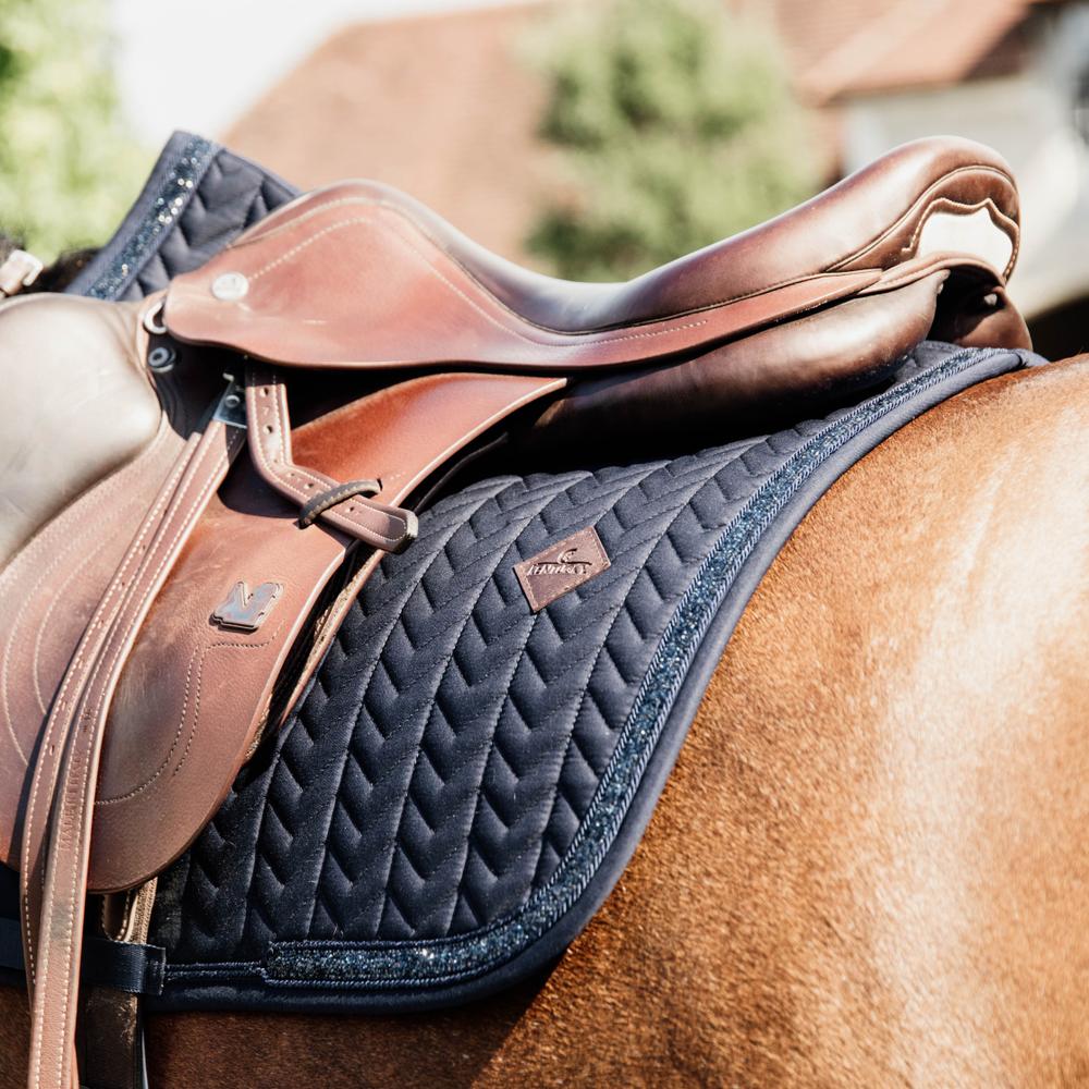 Saddle Pad glitter stone - Navy