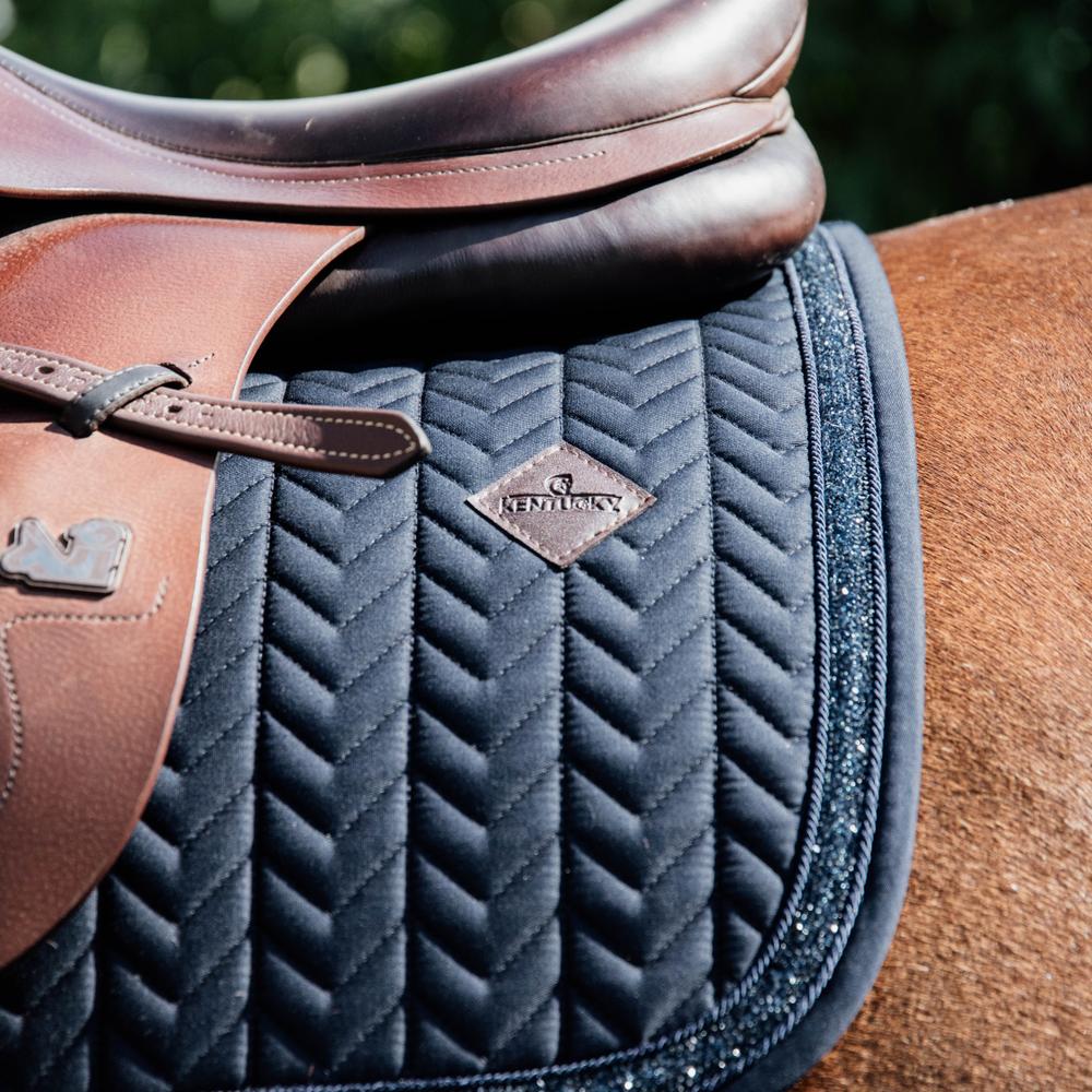 Saddle Pad glitter stone - Navy