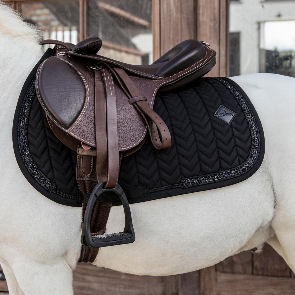 Saddle Pad glitter stone - Black