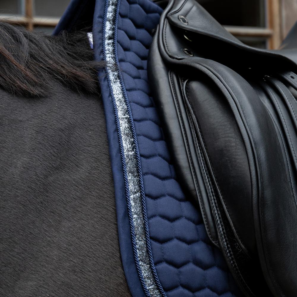 Saddle Pad glitter band - Navy