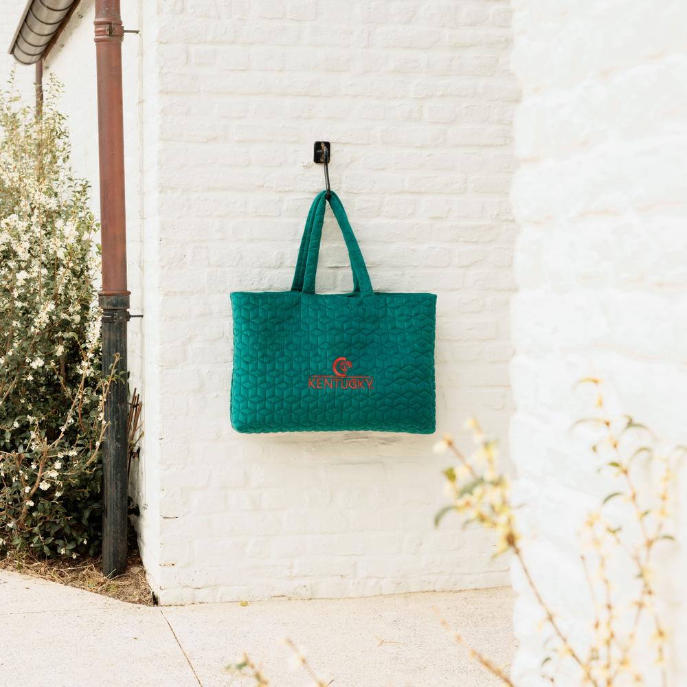 Velvet bag Kentucky logo - Emerald