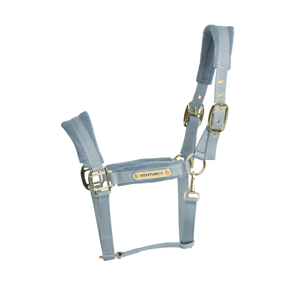 Velvet halter - Light blue