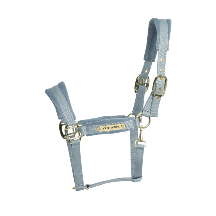 Velvet halter - Light blue