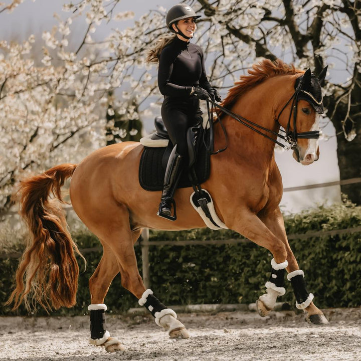 Saddle Pad glitter stone - Black