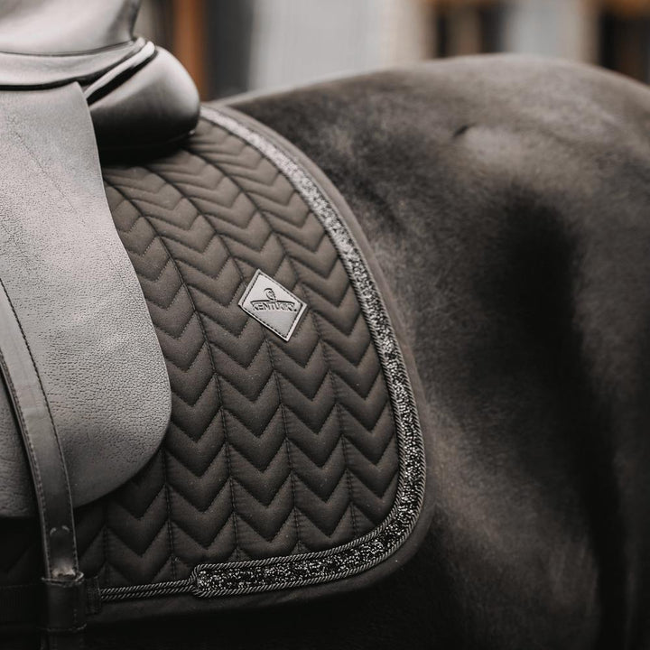 Saddle Pad glitter stone - Black