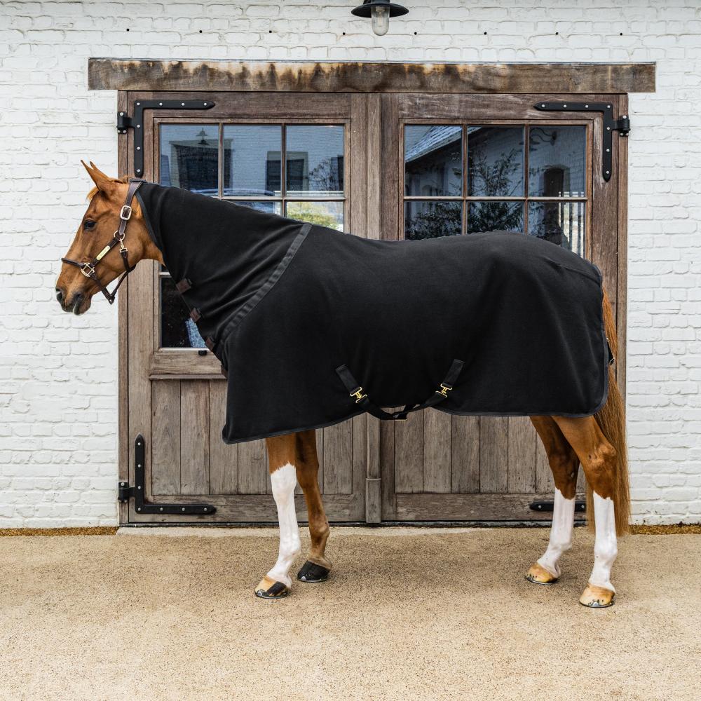 Fleece rug with neck - Black