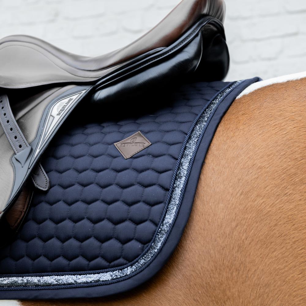 Saddle Pad glitter band - Navy