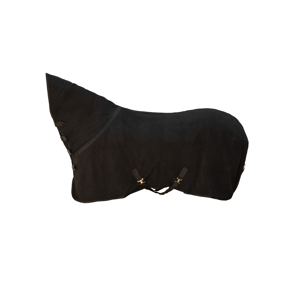 Fleece rug with neck - Black