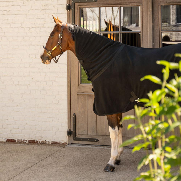 Fleece rug with neck - Black
