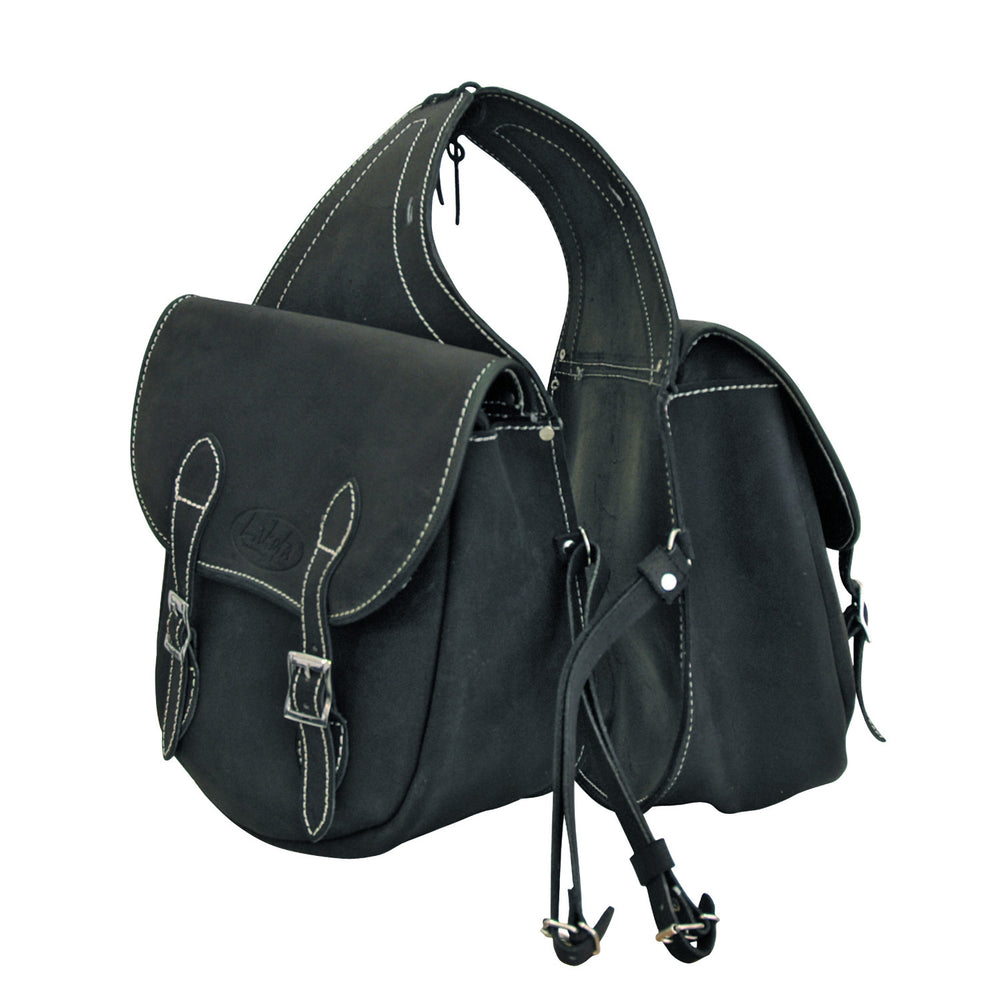 LAKOTA LEATHER SADDLE BAG CLACCIC MODEL BLACK