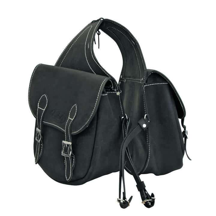 LAKOTA LEATHER SADDLE BAG CLACCIC MODEL BLACK