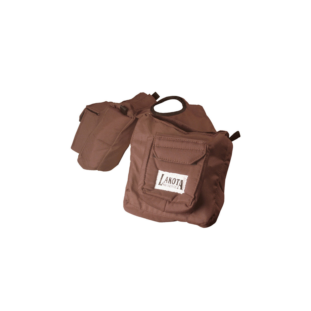 NYLON PADDED FRONT SADDLEBAG DELUXE BROWN