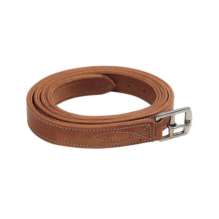 Double stirrups leather COGNAC