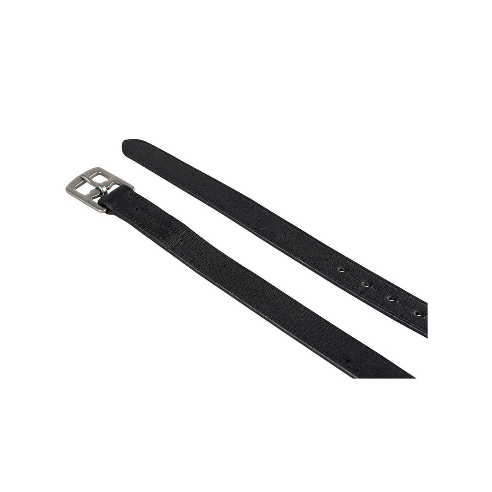 CHROME STIRRUPS LEATHER BLACK
