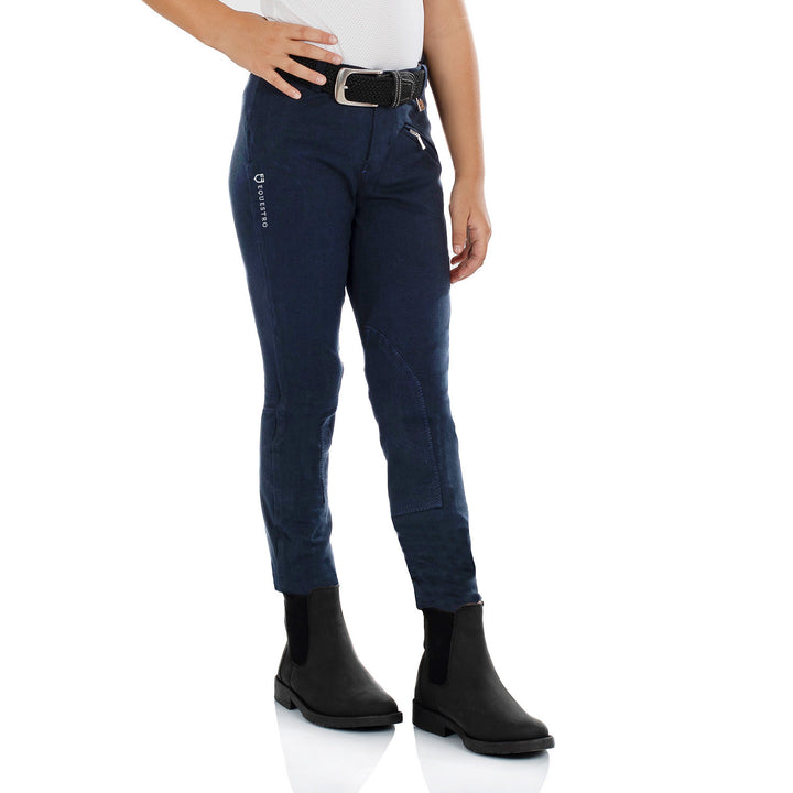LEILANI MODEL JUNIOR JODHPUR BREECHES IN STRE NAVY