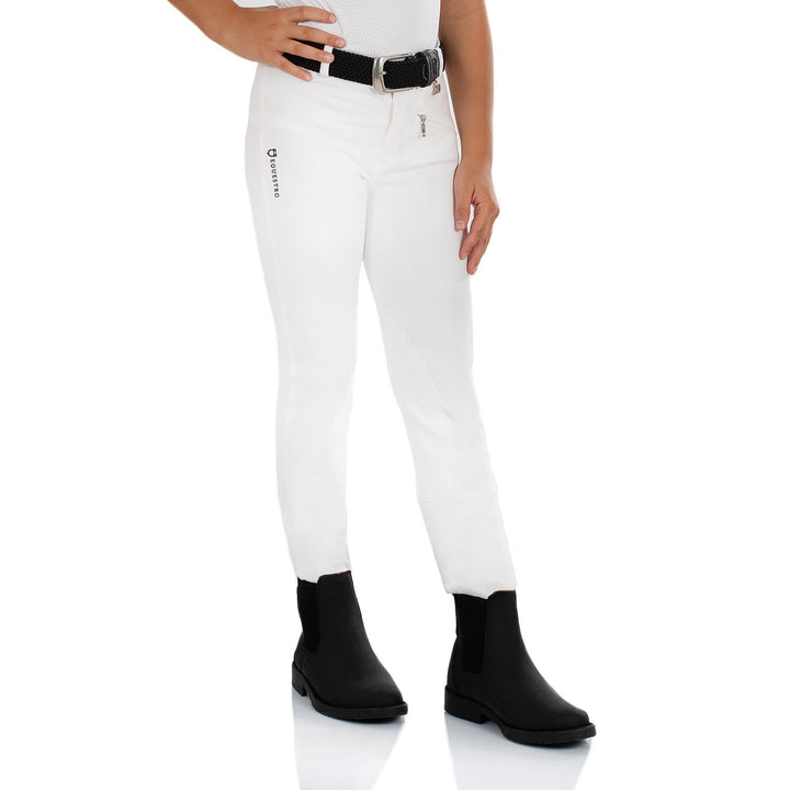 LEILANI MODEL JUNIOR JODHPUR BREECHES IN STRE WHITE
