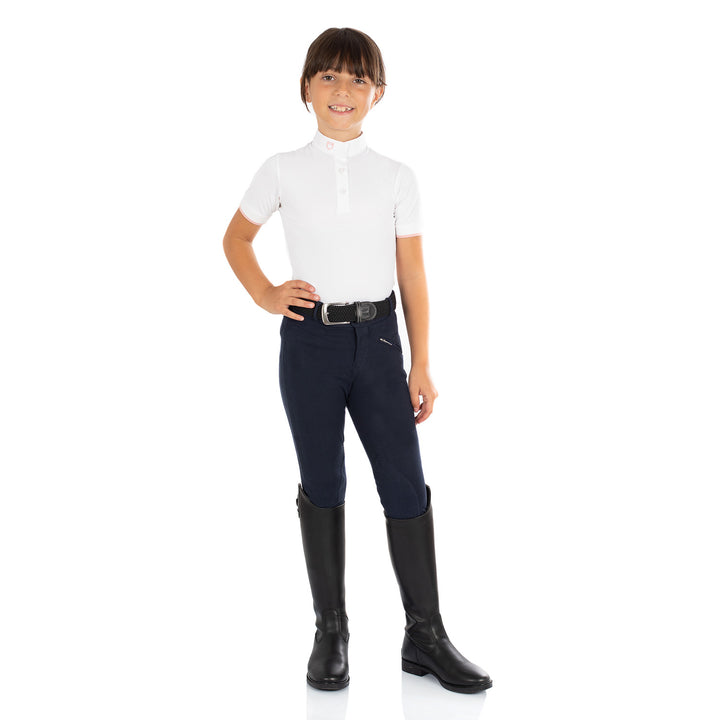 KASUMI MODEL JUNIOR BREECHES IN STRETCH MATER NAVY