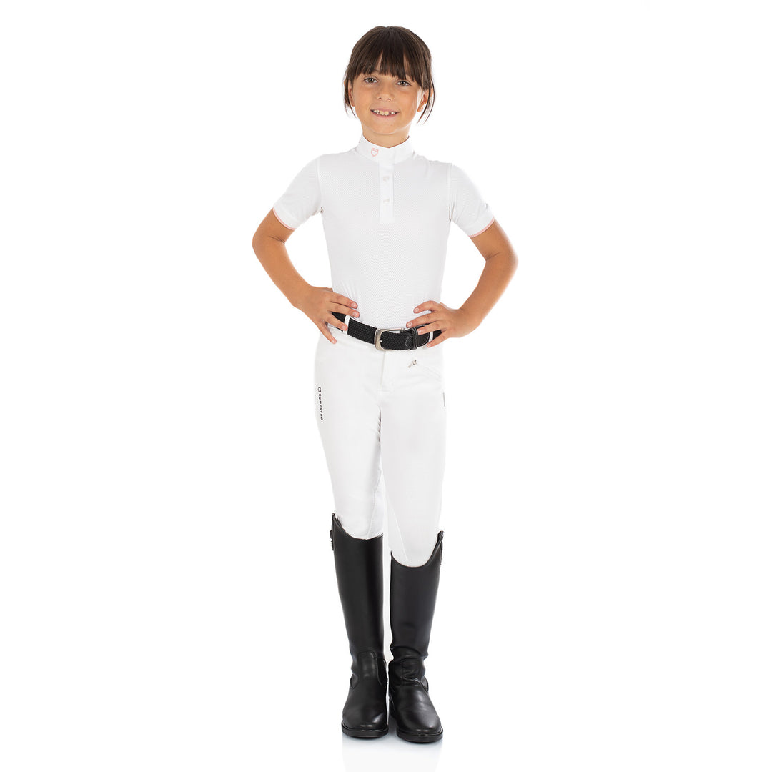 KASUMI MODEL JUNIOR BREECHES IN STRETCH MATER WHITE