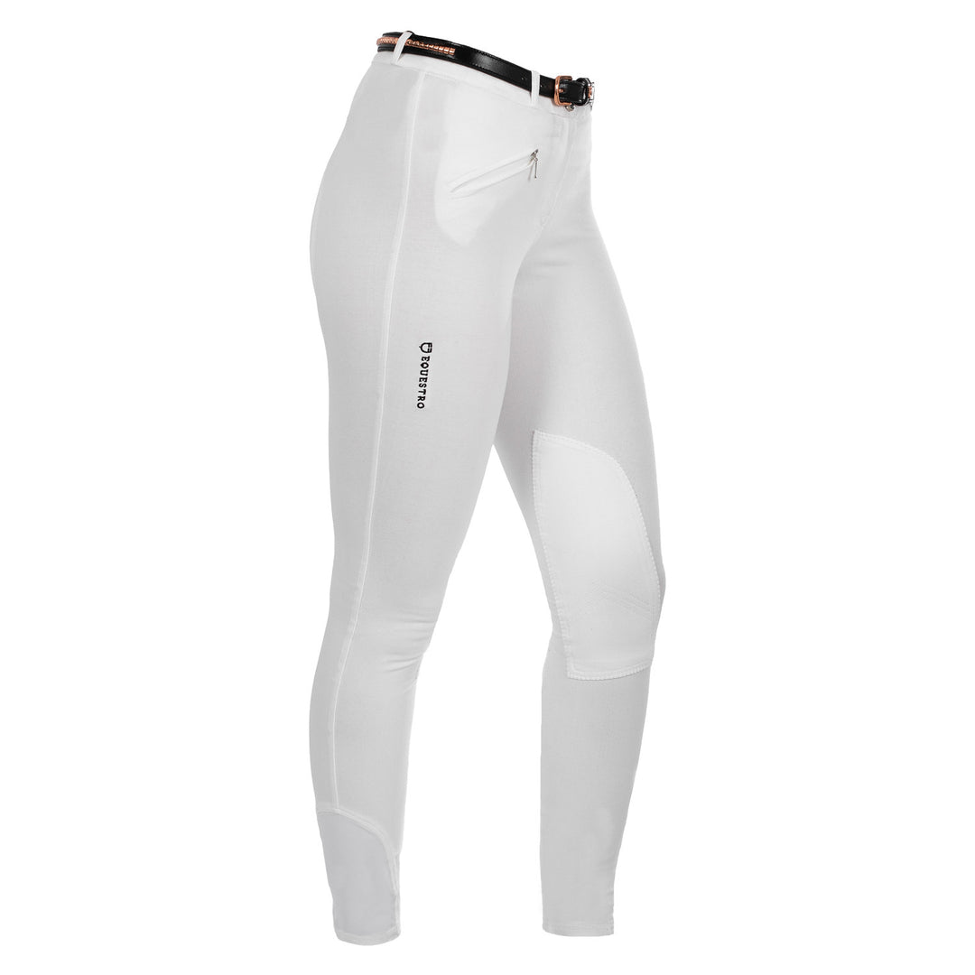 SELENE MODEL WOMAN BREECHES IN STRETCH COTTON WHITE