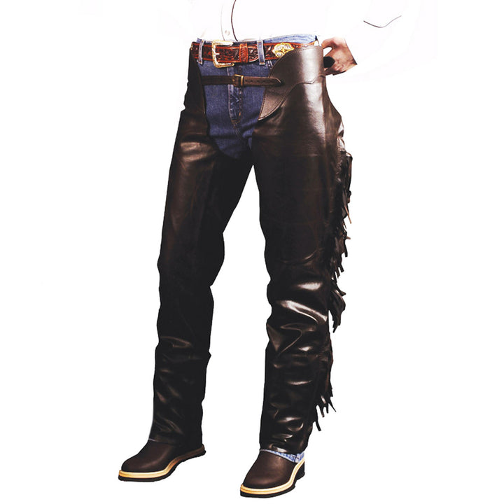 PULL-UP WESTERN CHAPS WITH FRANGES