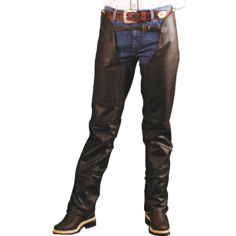WESTERN CHAPS PULL-UP EFFECT BROWN
