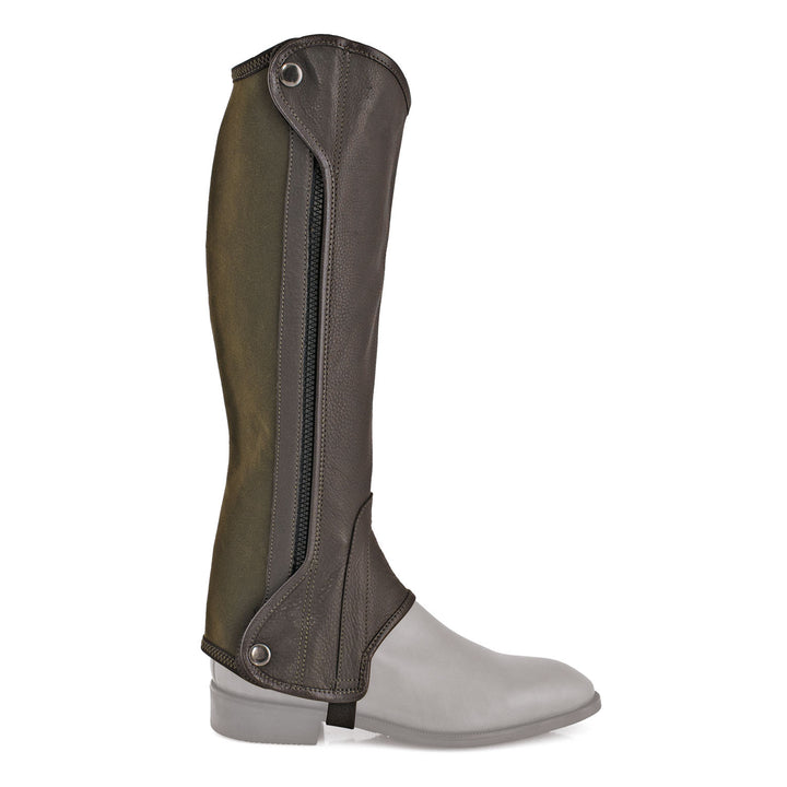 CHESTER LEATHER MINI-CHAPS BROWN