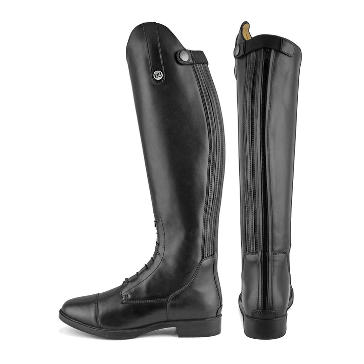 DERBY JUNIOR RIDING BOOTS WITH LACES/ZIP BLACK