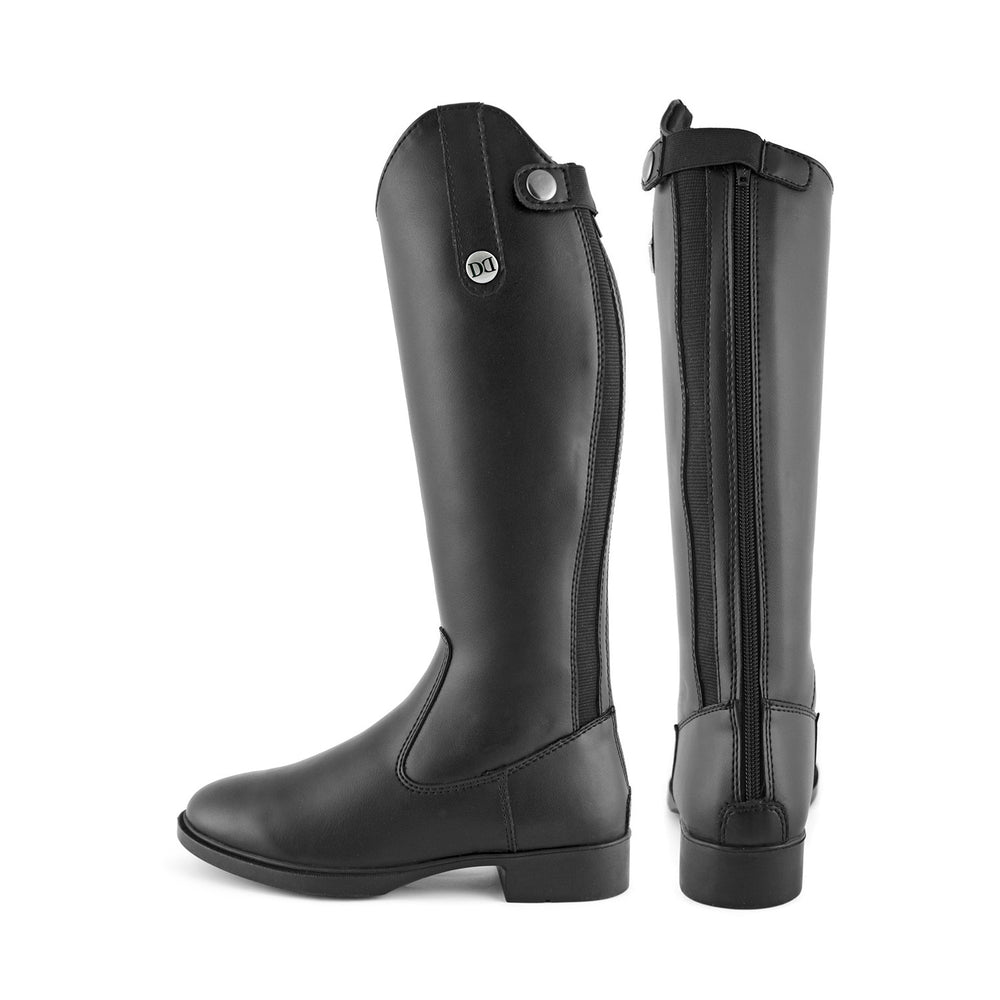 DERBY JUNIOR RIDING BOOTS WITH BACK ZIPPER SY BLACK