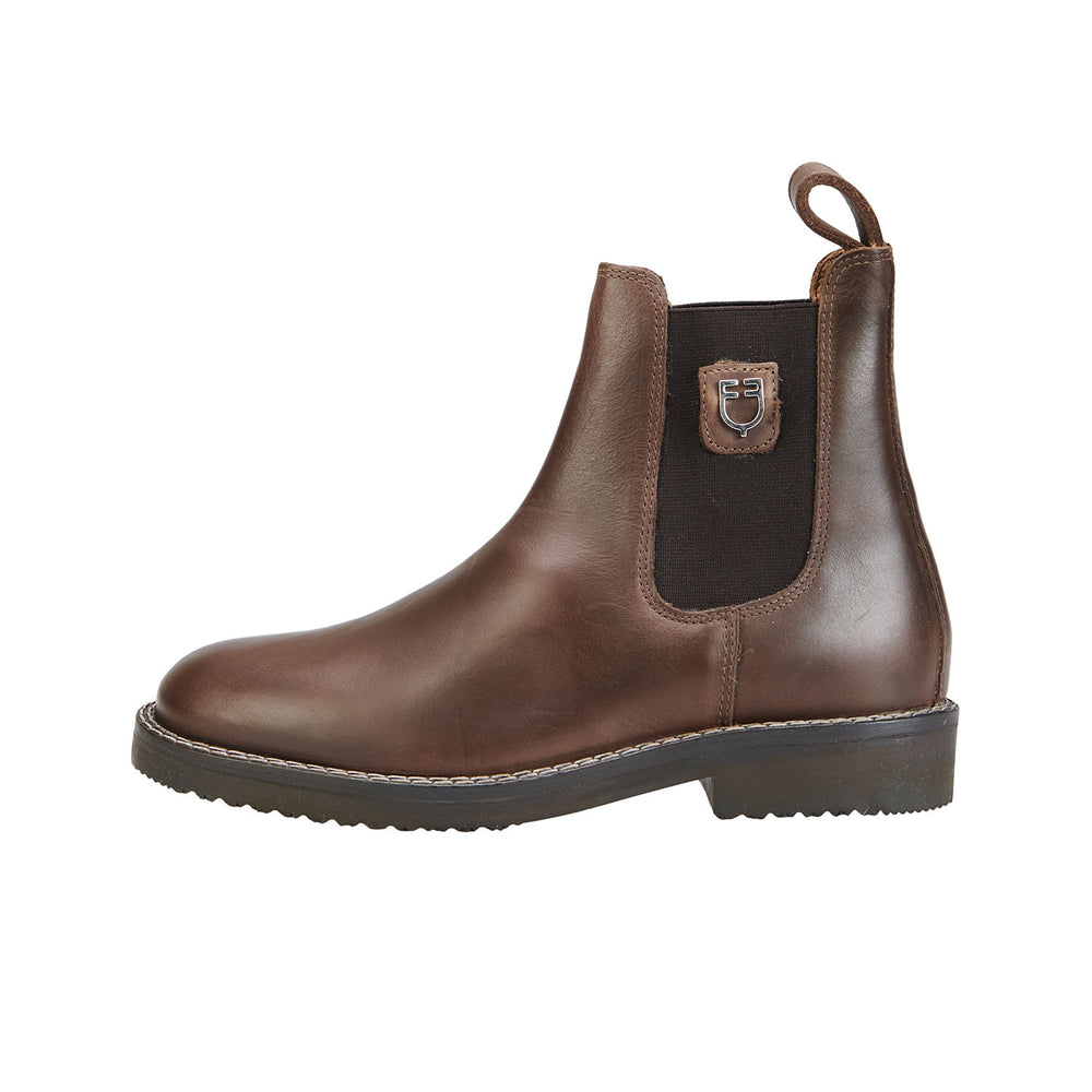 Unisex ankle boots with non-slip rubber sole BROWN