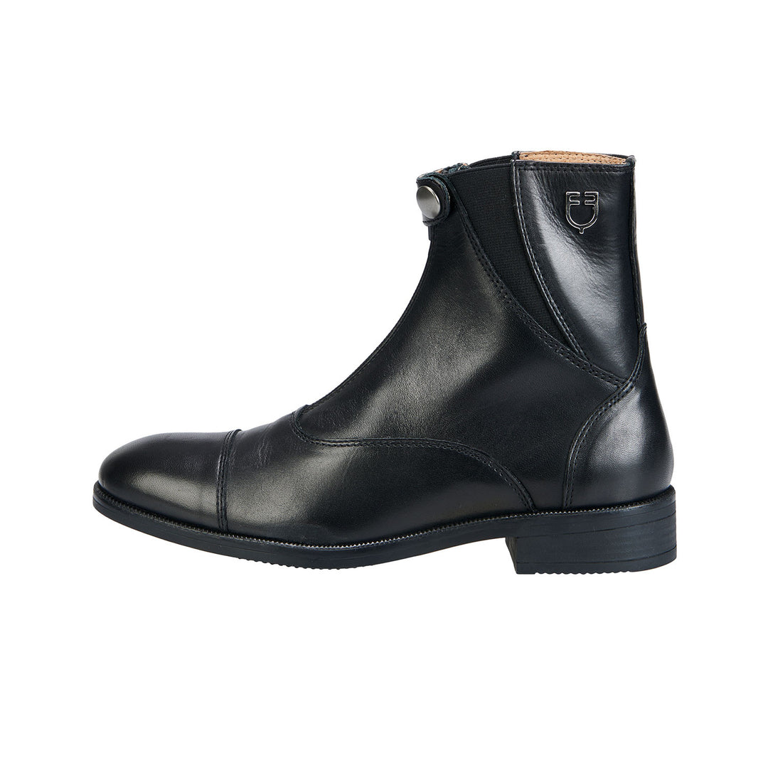 Unisex ankle boots with front zip maximum com BLACK