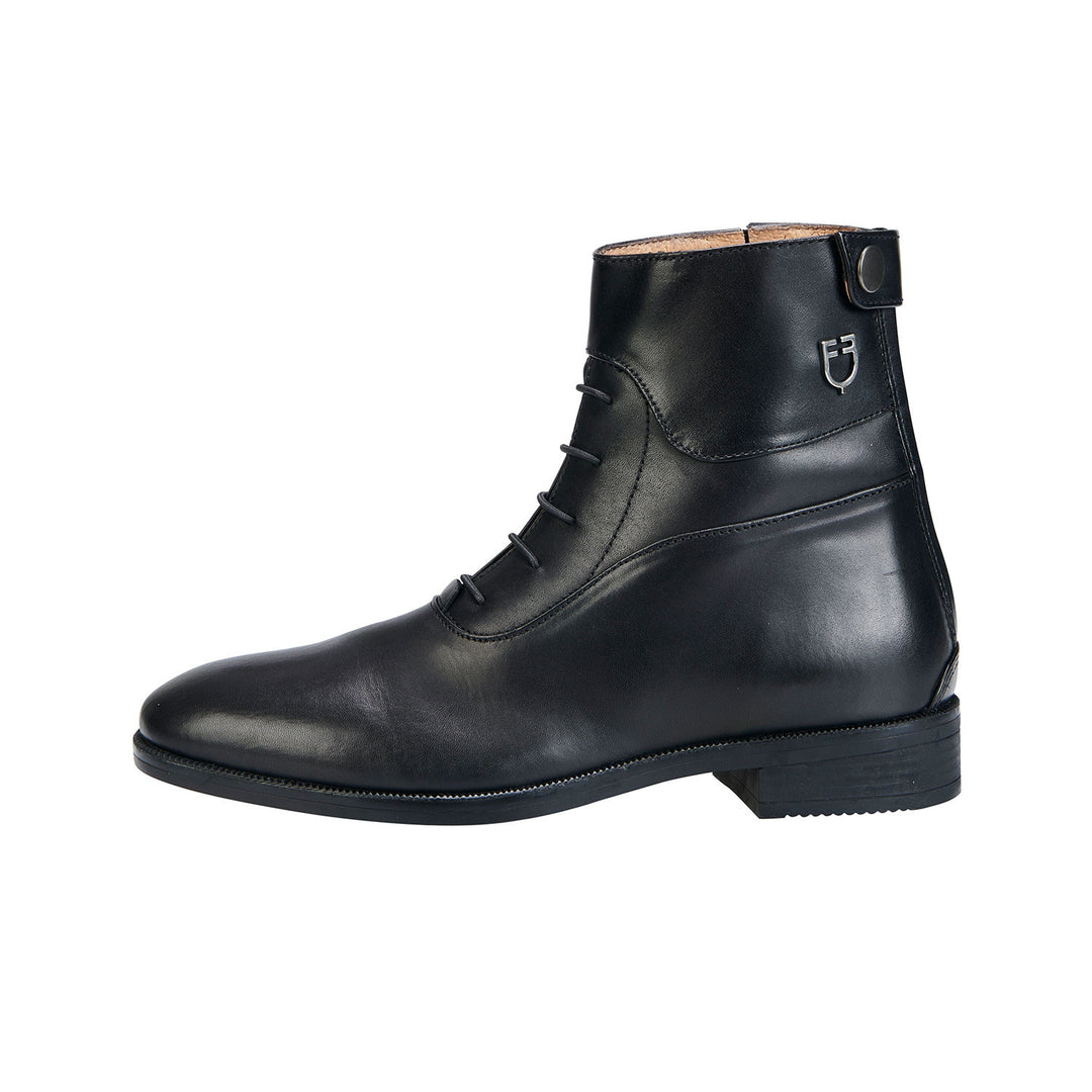 Unisex ankle boots with laces BLACK