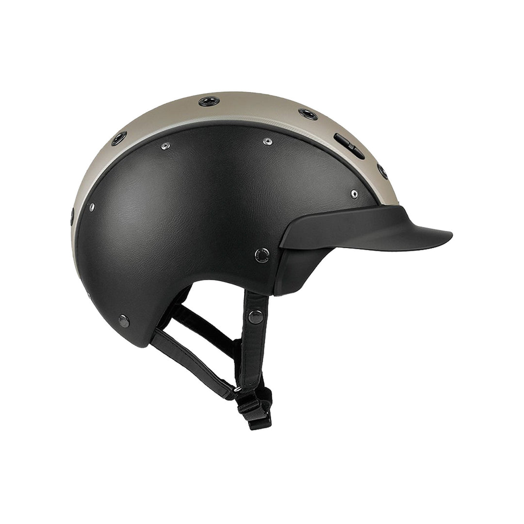 CAP CASCO MASTER 6 PELLE LATERALE E SCAMOSCIA BLACK/TITANIUM