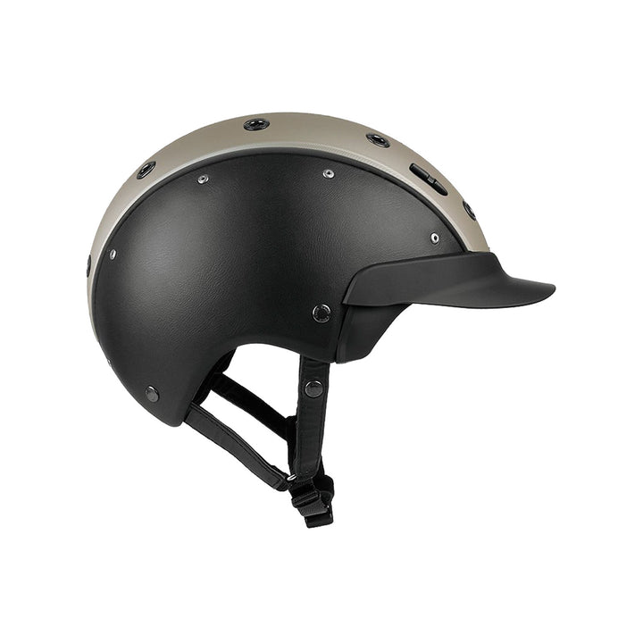 CAP CASCO MASTER 6 PELLE LATERALE E SCAMOSCIA BLACK/TITANIUM