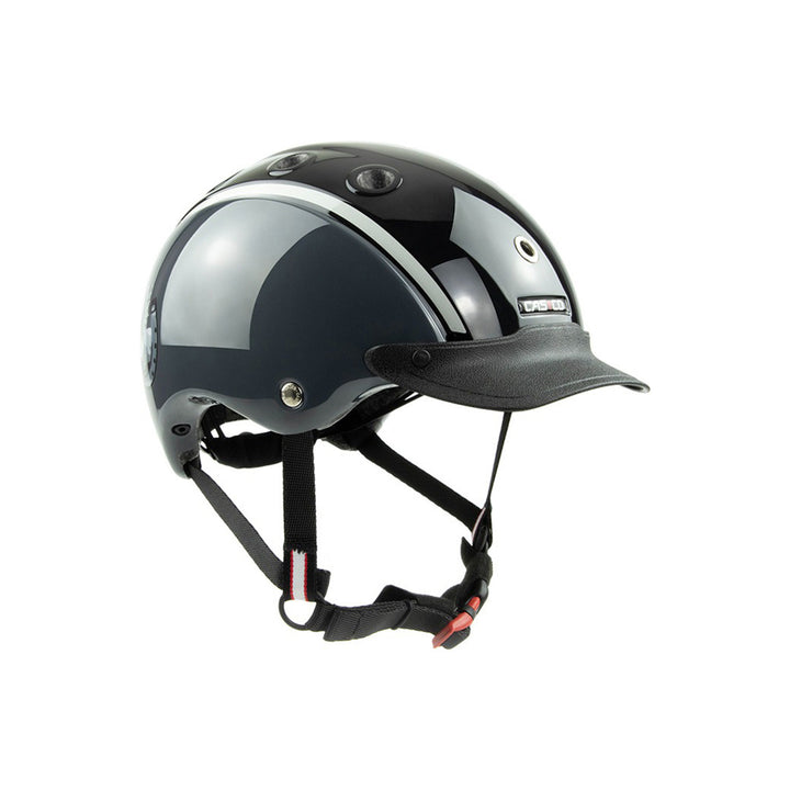 CASCO NORI KID CAP BLACK SHINY/SILVER