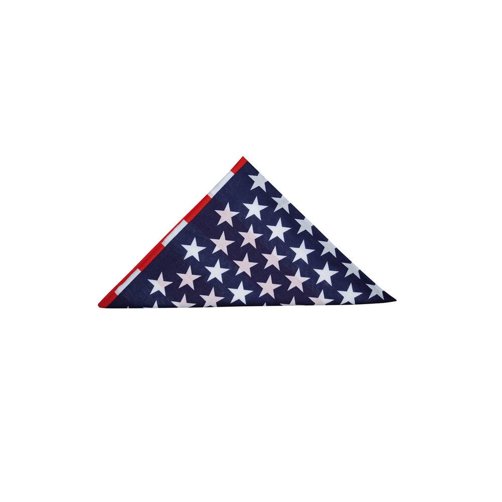 BANDANA WITH FLAG OR CONFEDERATION PATTERN USA FLAG