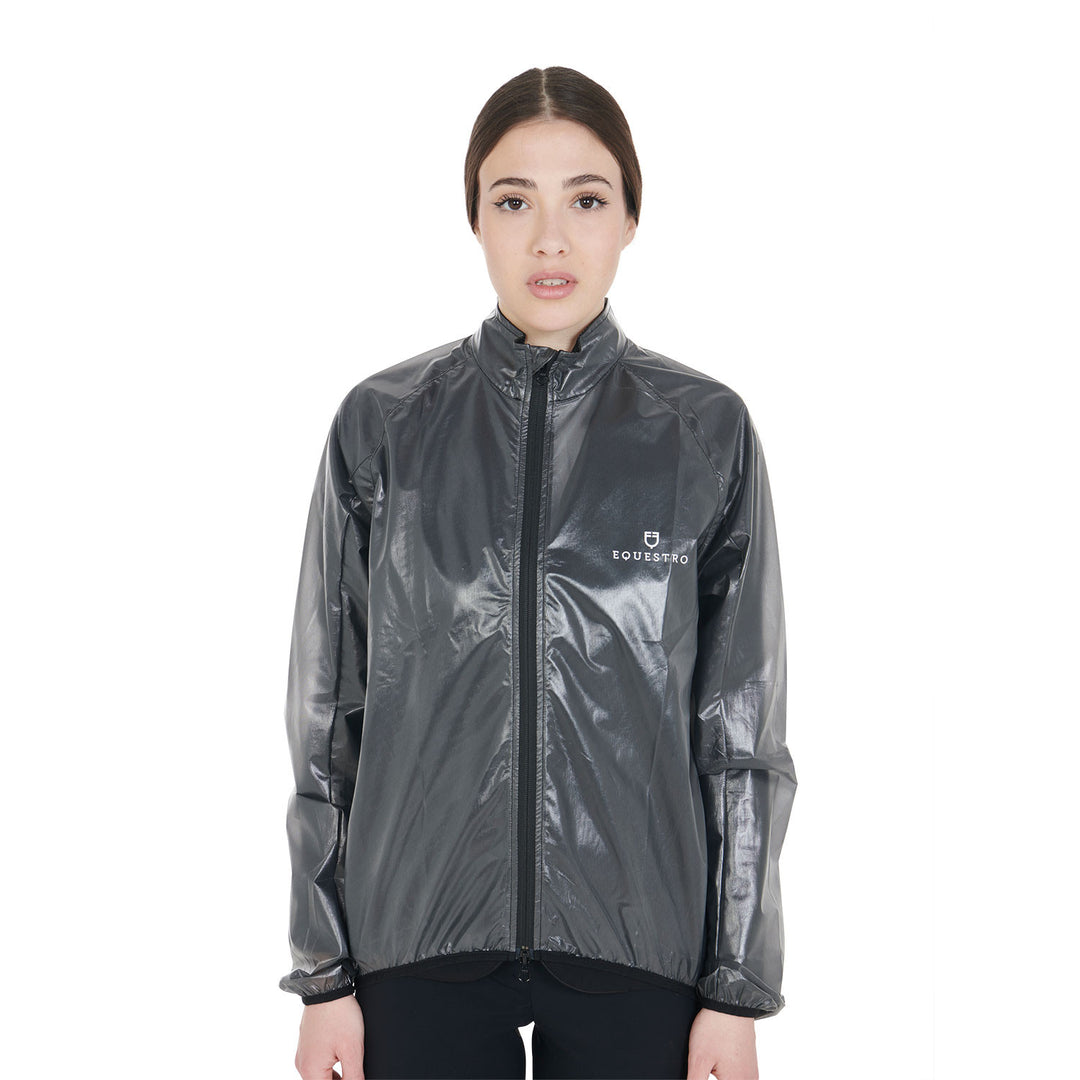 Windproof and water-repellent unisex overcoat BLACK