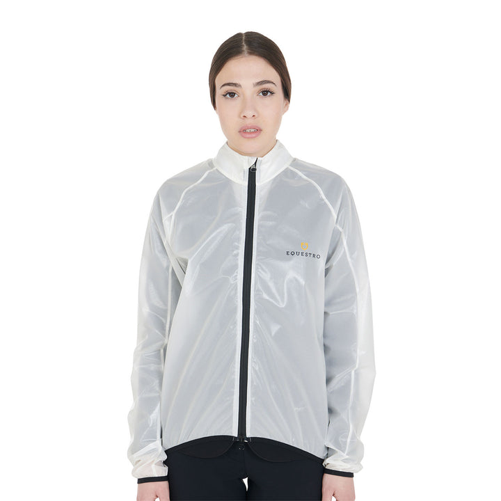 Windproof and water-repellent unisex overcoat WHITE