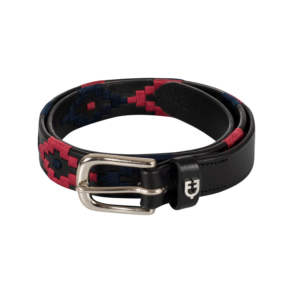 English belt with southwest decoration BLACK
