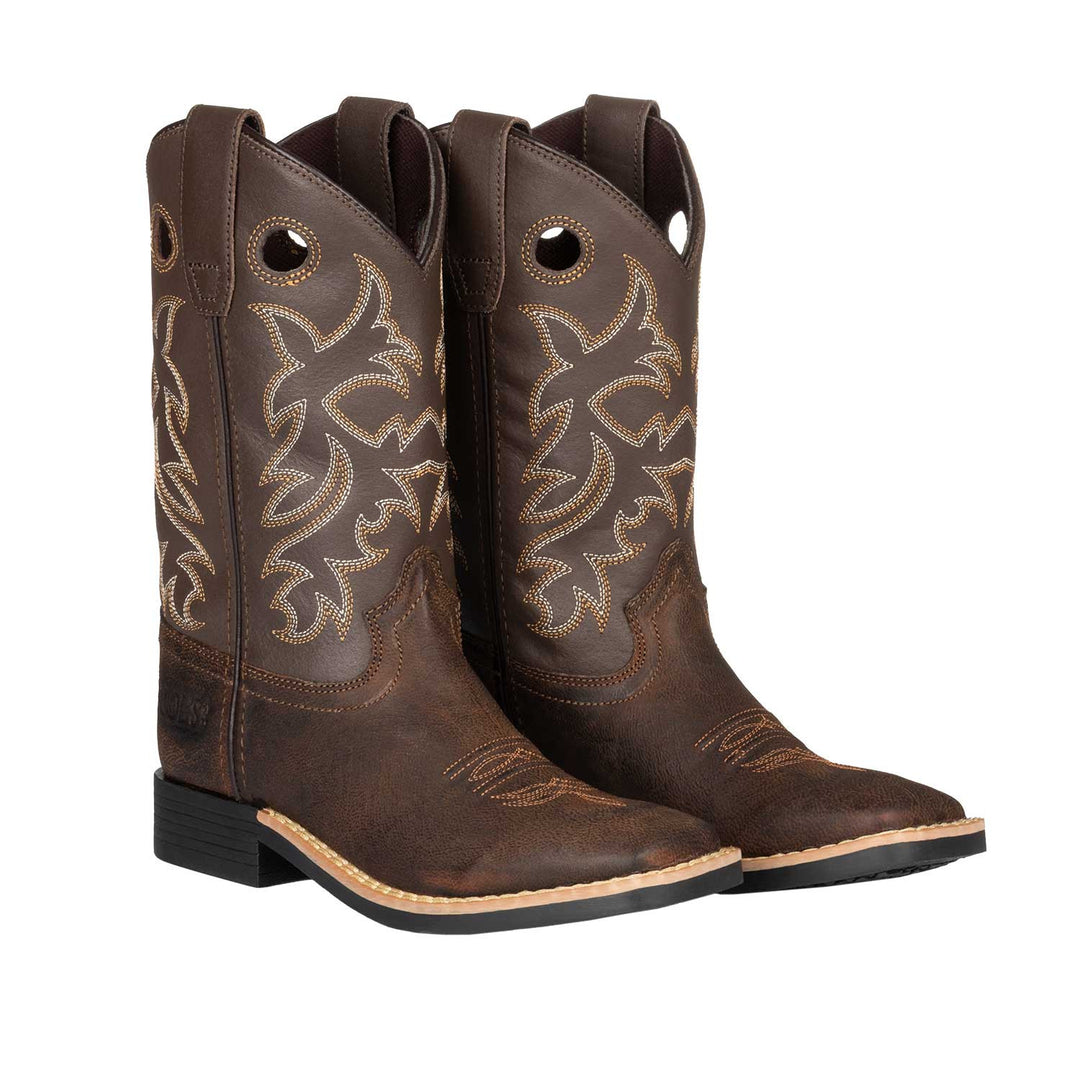 SQUARE TOE WESTERN CHILD BOOTS