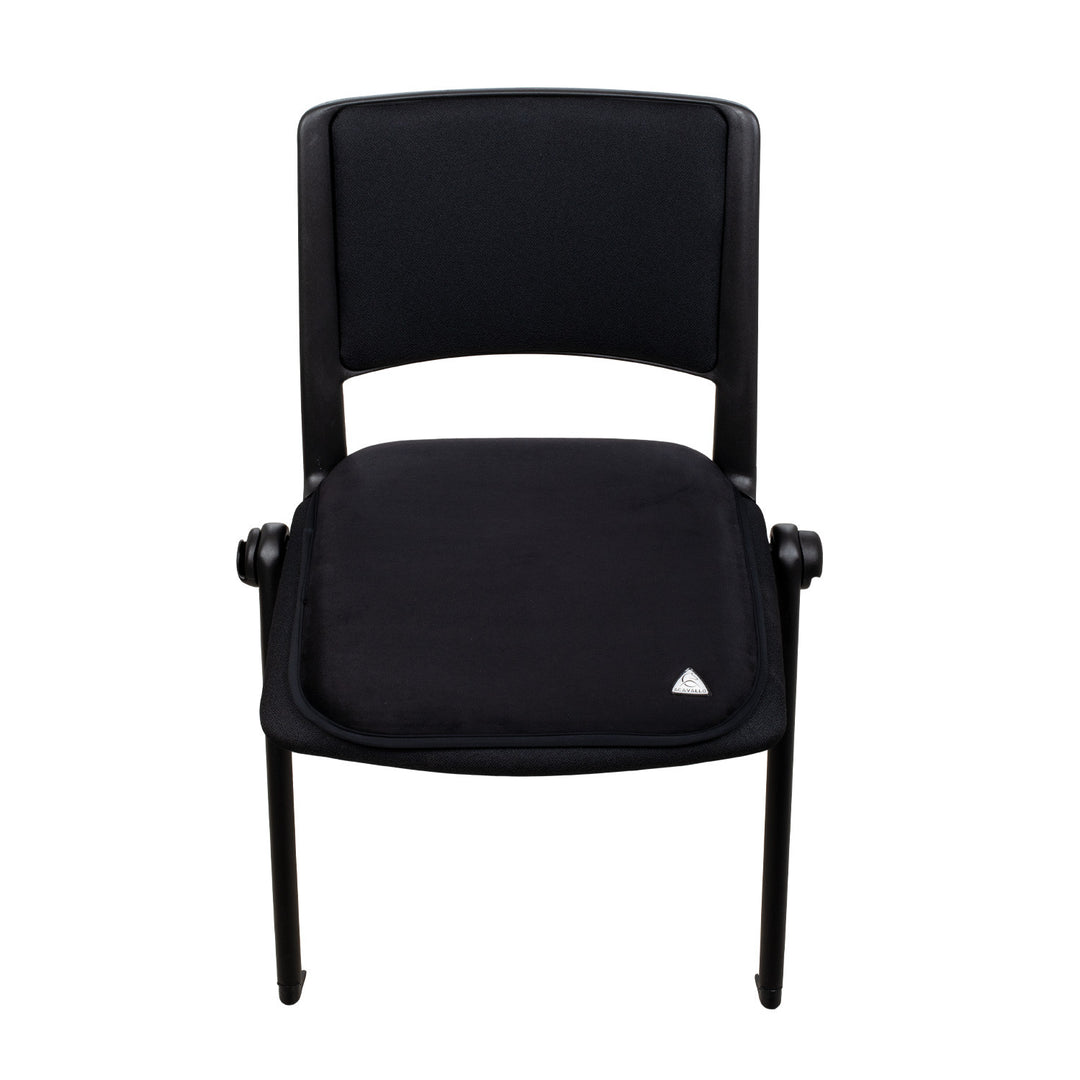 Chair seat saver Classic gel suede BLACK