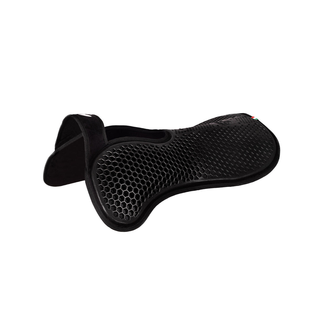 Pad MF WFS suede Hexagonal gel front riser BLACK