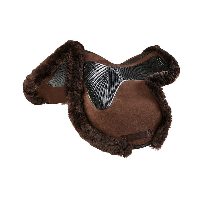 Saddle pad JS-S CW-CS cut-out Numnah twin sid BROWN