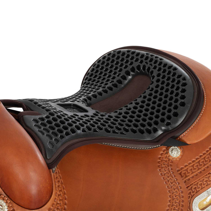 Ortho-Coccyx seat saver western Hexagonal gel BROWN