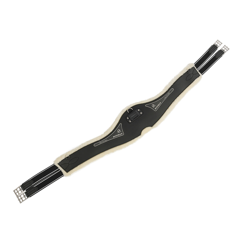 Jumping girth Classic gel PVC detachable faux BLACK