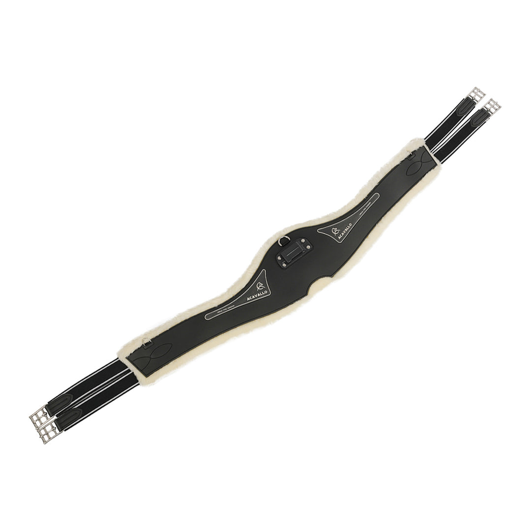 Jumping girth Classic gel PVC detachable faux BLACK