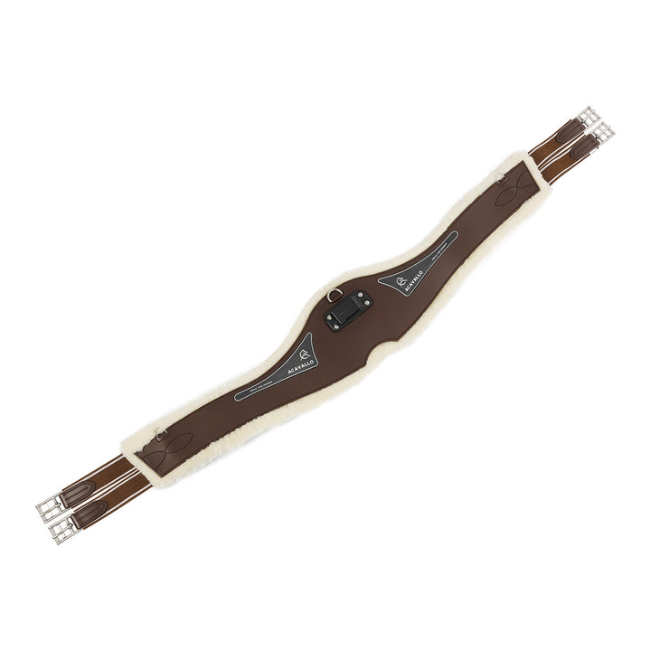 Jumping girth Classic gel PVC detachable faux DARK BROWN